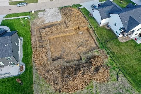 Groundwork Begins on Custom Home Marion IA image